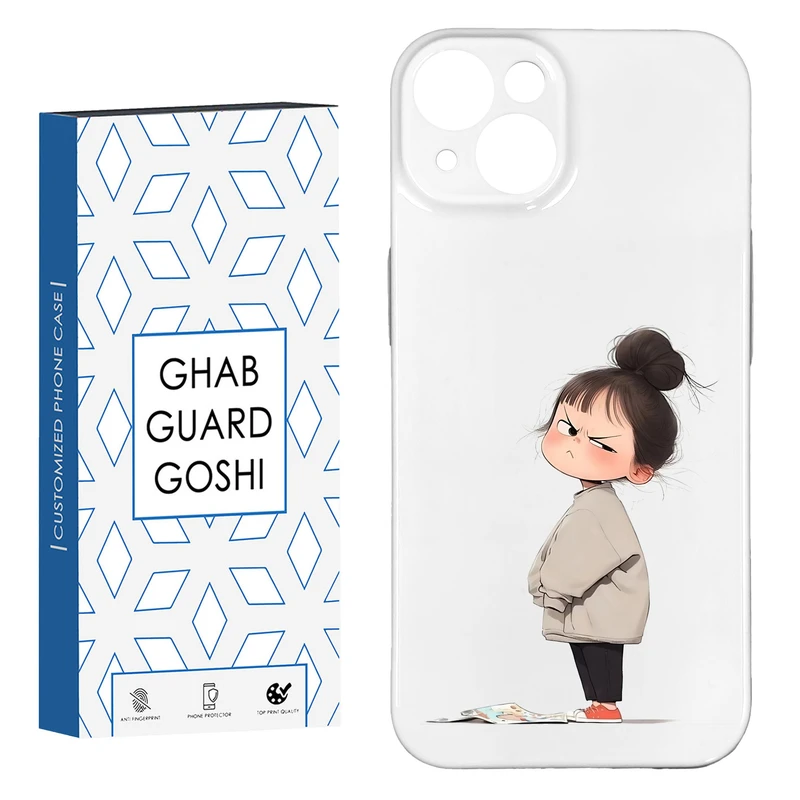 کاور قاب گارد گوشی طرح فانتزی دختر ملوس کد HARD-017 مناسب برای گوشی موبایل اپل IPHONE 13 / 14