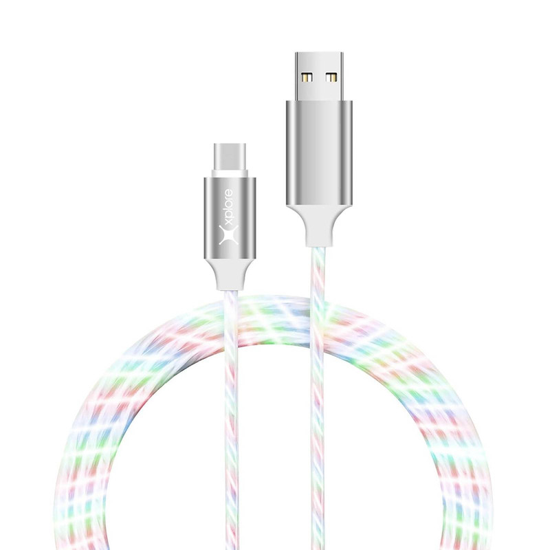 کابل تبدیل USB به USB-C اکسپلور مدل XP-LEDC طول 1 متر