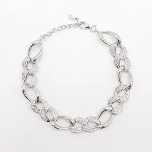 دستبند نقره زنانه کد DG6