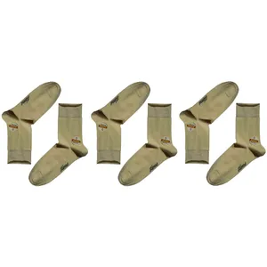 جوراب مردانه آبنوس مدل دیابتیک کد 868 بسته سه عددی