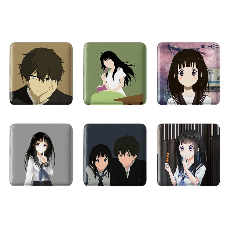 مگنت خندالو طرح انیمه هیوکا Hyouka کد 925A مجموعه 6 عددی
