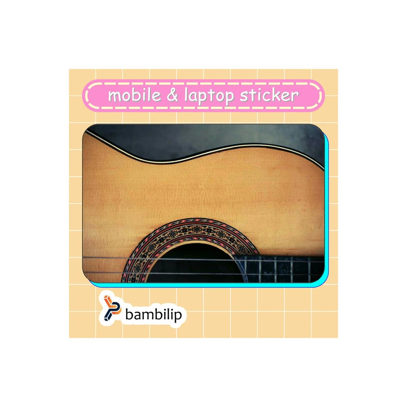 استیکر بامبیلیپ مدل کارت عابر طرح گیتار و موزیک کد 6650750