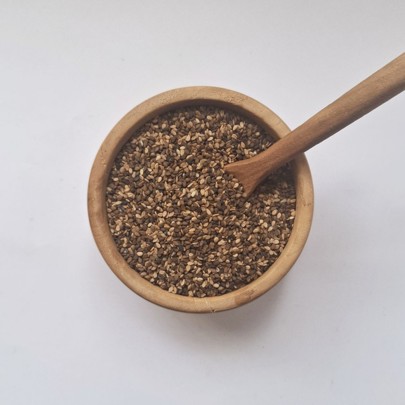 کنجد قهوه ای اعتماد - 500 گرم