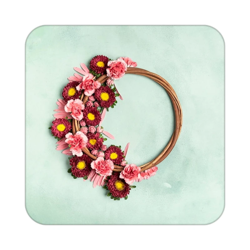 زیر لیوانی کاکتی طرح گل مدل mp17035