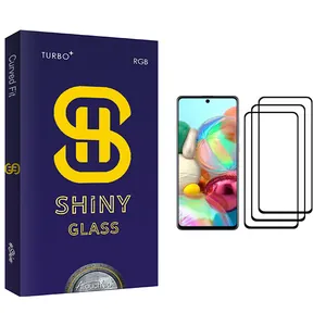 Atouchbo Shiny Glass Screen Protector For Samsung Galaxy A71 Pack Of 3