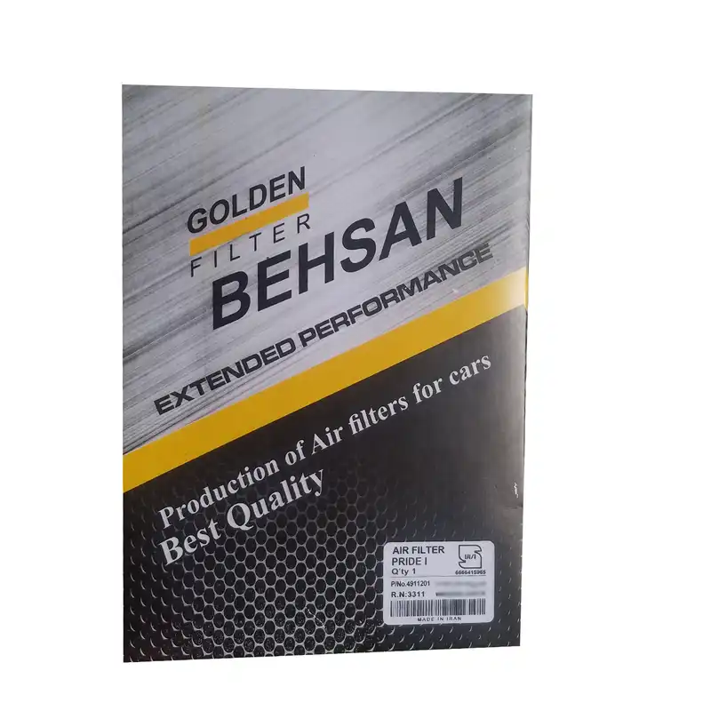 فیلتر هوا خودرو بهسان فیلتر مدل B281 مناسب برای پراید به همراه فیلتر روغن