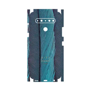 MAHOOT Turquoise feathers-FullSkin Cover Sticker for LG K61