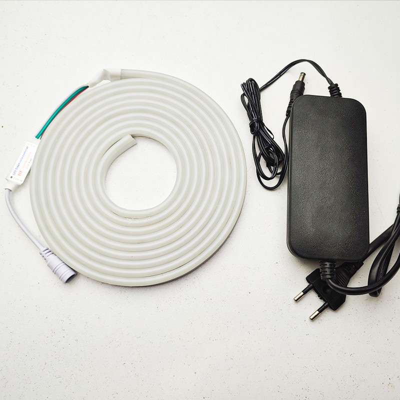 ریسه نئون فلکسی مدل IC-12V-RGB طول 3 متر