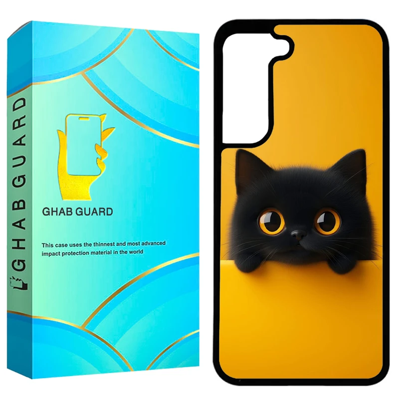 کاور قاب گارد طرح گربه مدل GCHPA21F مناسب برای گوشی موبایل سامسونگ Galaxy S21 FE 5G