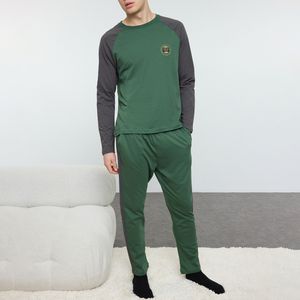 ست تی شرت آستین بلند و شلوار راحتی مردانه مدل 835458836 طرح ترندیول