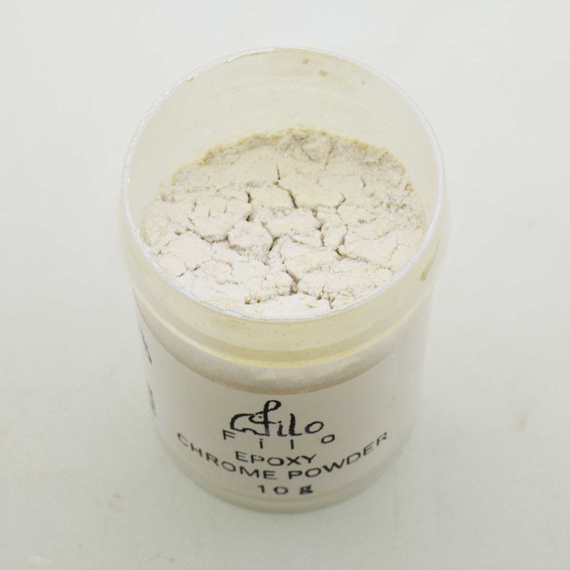 پودر کروم رزین اپوکسی فیلو مدل chr حجم 18 میلی‌لیتر بسته 5 عددی