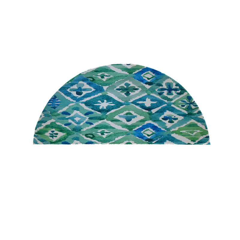 پادری مدل نیم دایره طرح  لوزی کد 9050 سایز 90×45 سانتی متر