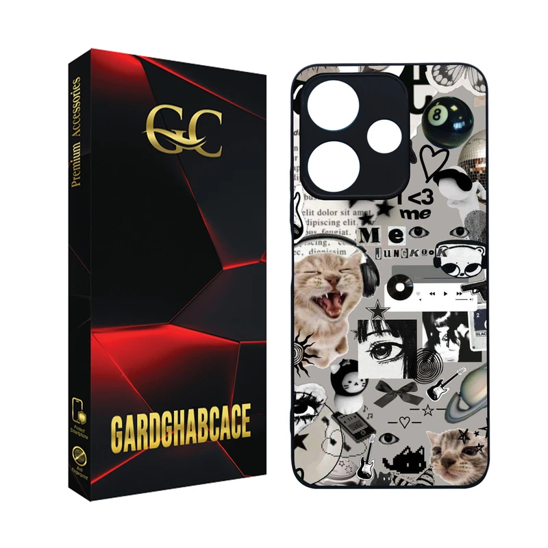 کاور گارد قاب کیس مدل دخترانه مناسب برای گوشی موبایل شیائومی  Redmi 13 4G