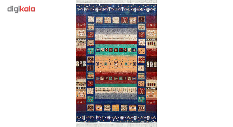 گبه ماشینی دنیز طرح 2681K زمینه آبی