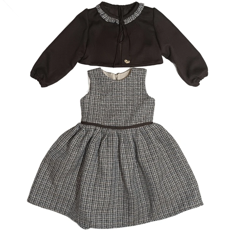 ست کت و سارافون دخترانه مدل اسپرت