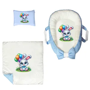 سرویس خواب 3 تکه نوزاد مدل خرگوش و بادکنک ها کد DKBB67-set