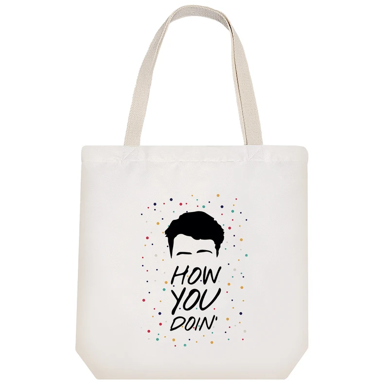 ساک خرید پارچه ای خندالو طرح سریال فرندز  مدل توت بگ کد 309