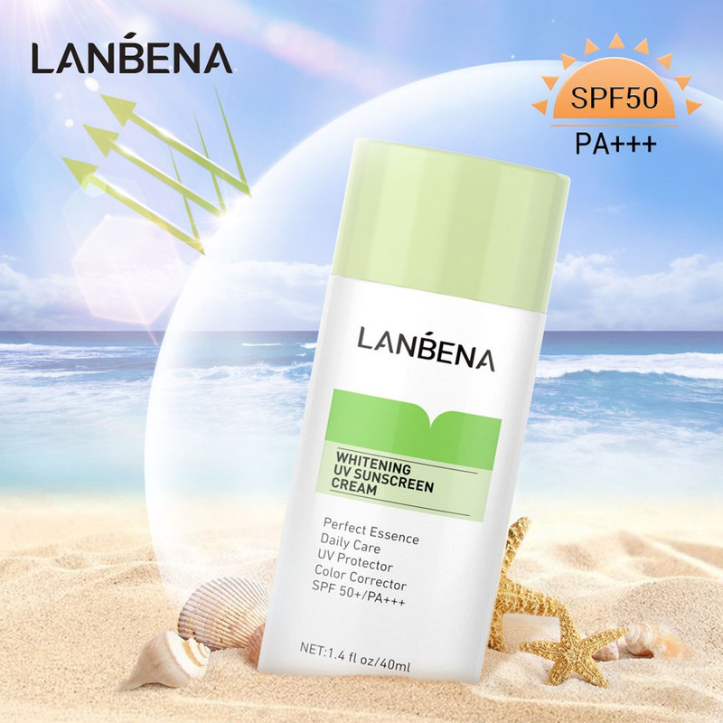 کرم ضد آفتاب لنبنا مدل WHITENING UV SUNSCREEN حجم 40 میلی لیتر