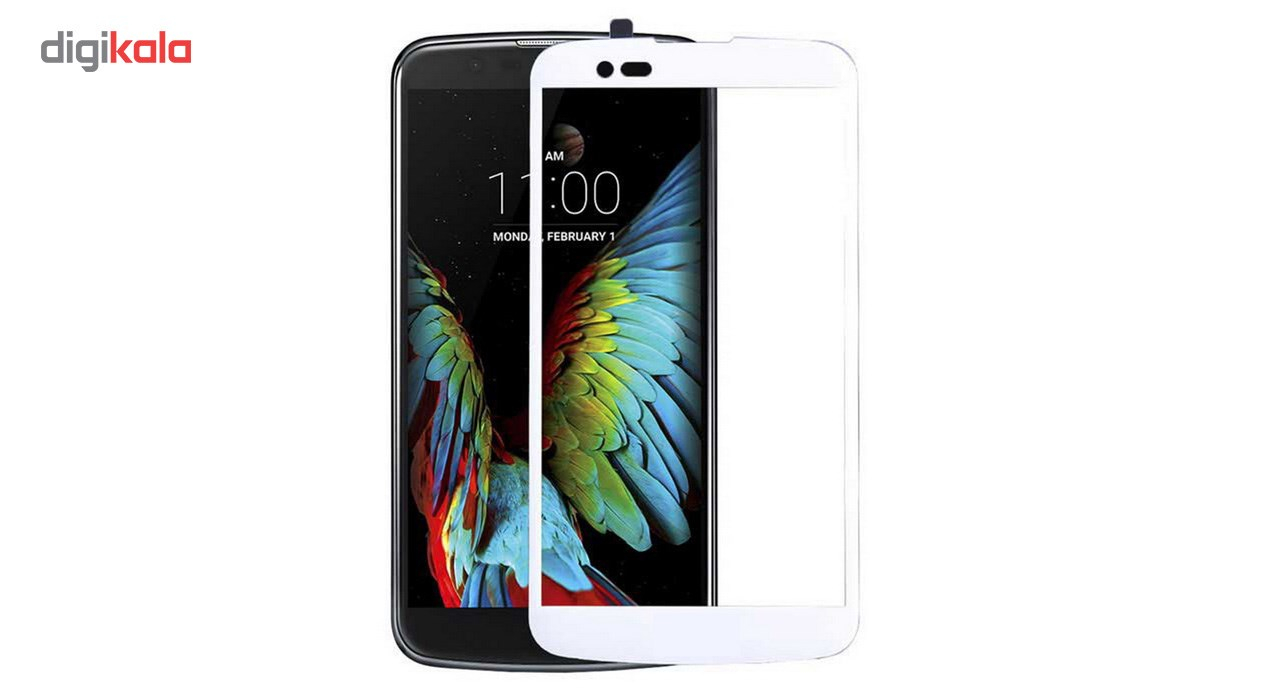 محافظ صفحه نمایش شیشه ای تمپرد مدل Full Cover مناسب برای گوشی موبایل ال جی K10 2016