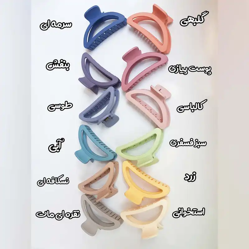 کلیپس مو زنانه مدل شمعی صدفی