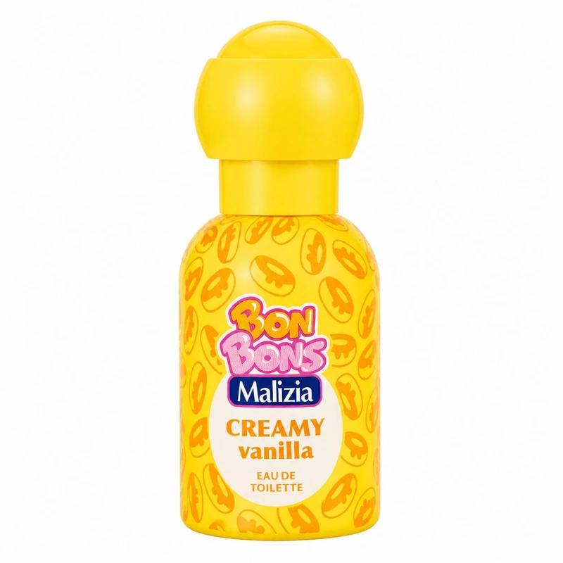 ادو تویلت دخترانه و پسرانه مالیزیا مدل Creamy Vanilla با رایحه شیرین و وانیلی حجم 50 میلی‌لیتر