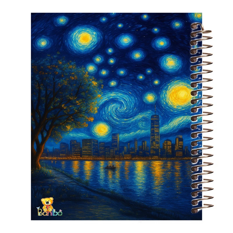 دفتر نقاشی 100 برگ بانیبو مدل ونگوگ 