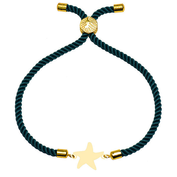 دستبند طلا 18 عیار زنانه الن نار طرح ستاره مدل N101264