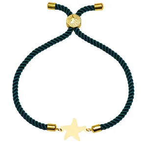 دستبند طلا 18 عیار زنانه الن نار مدل ستاره 1624