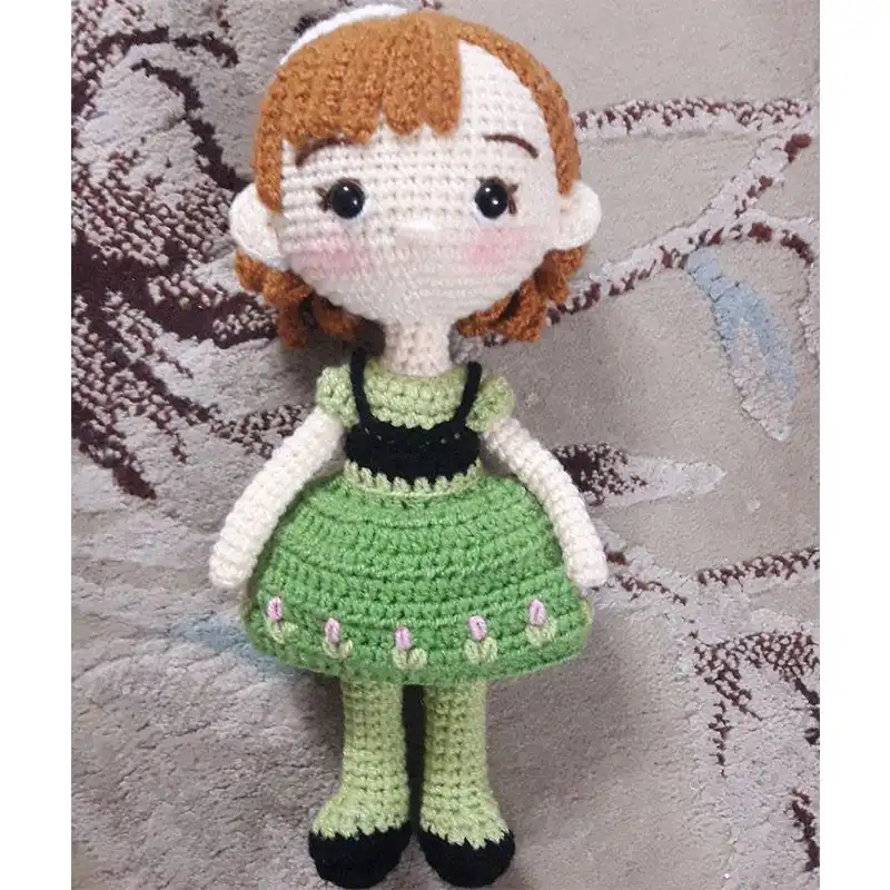 عروسک بافتنی طرح آنا