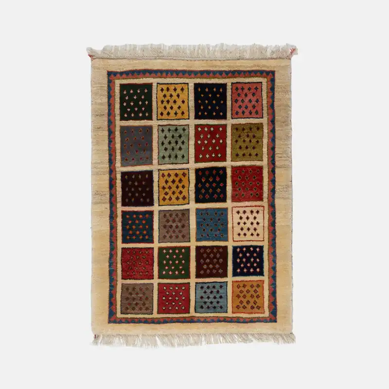 گبه دستبافت یک متری طرح ذهنی بافت مدل چنور