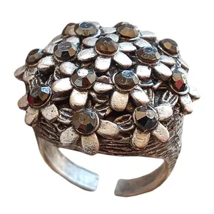 انگشتر زنانه مدل گل کد GO-NE-0U