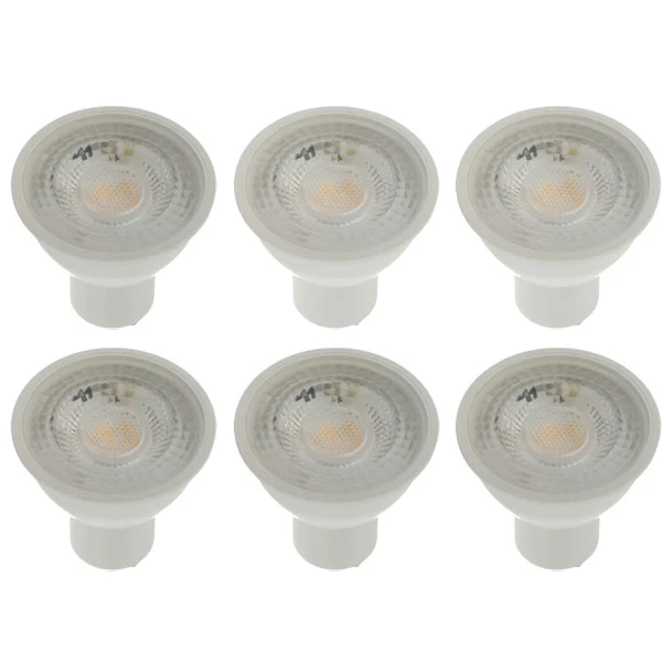 لامپ ال ای دی 7 وات افراتاب مدل هالوژنی پایه GU10 مجموعه 6 عددی
