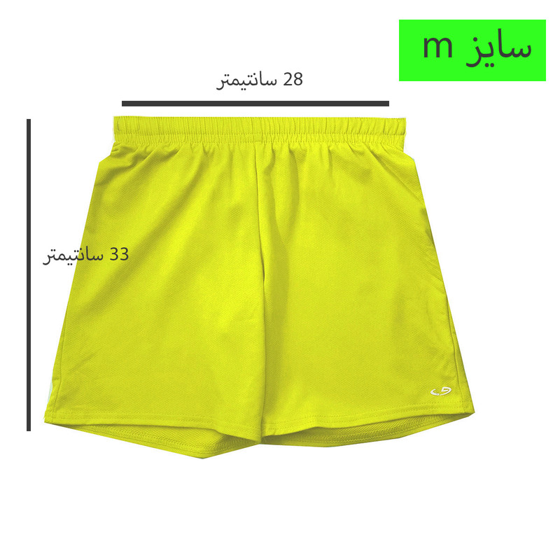 شلوارک ورزشی دخترانه چمپیون مدل sport رنگ زرد شلوارک ورزشی دخترانه چمپیون مدل sport رنگ زرد