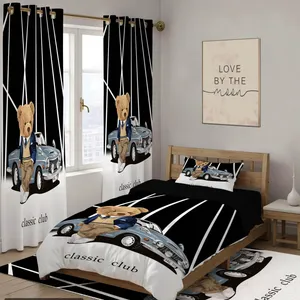 سرویس خواب تک نفره 4 تکه مدل پسرانه تدی کد ۱۰۱۷