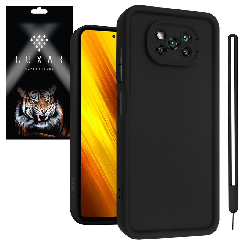 کاور لوکسار مدل pocox3 -Puffer band طرح بند دار مناسب برای گوشی موبایل شیائومی Poco X3 NFC / Poco X3 Pro / Poco X3