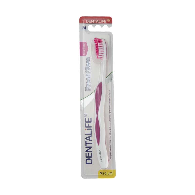 مسواک دنتالایف مدل Fresh Clean با برس متوسط
