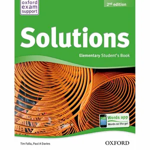 کتاب Solutions Elementary Book And Workbook اثر تیم فالا - دو جلدی