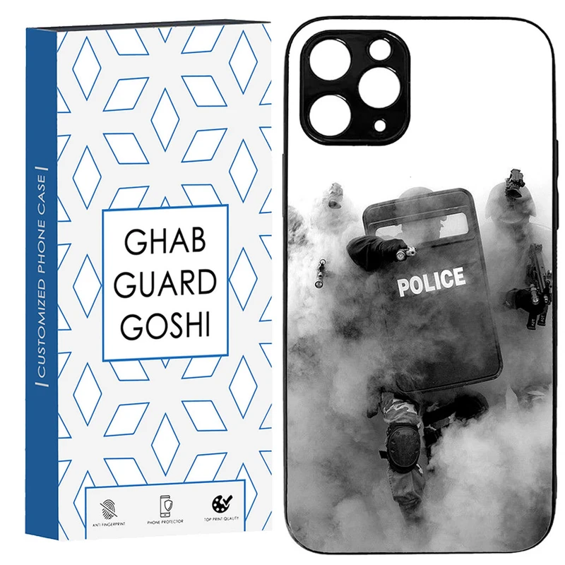 کاور قاب گارد گوشی طرح police کد TPU-136 مناسب برای گوشی موبایل اپل IPHONE 12 pro max