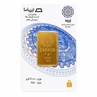 طلا گرمی 750 عیار زربد مدل 1Gr18K