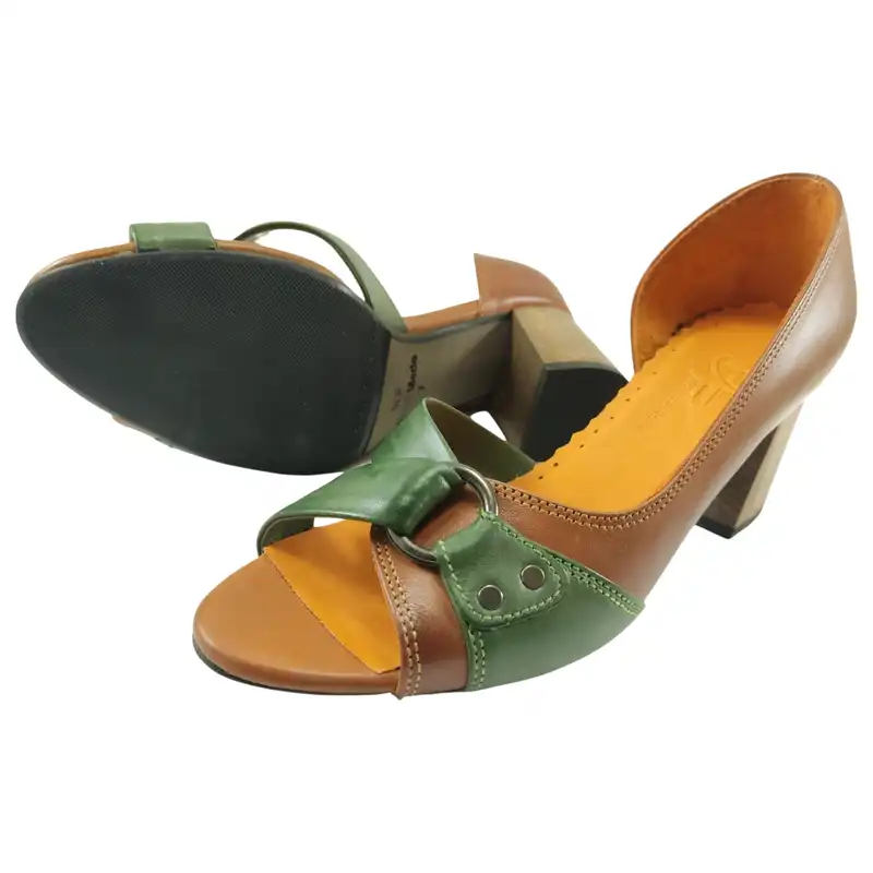 صندل زنانه مدل چرم طبیعی کد 663.1