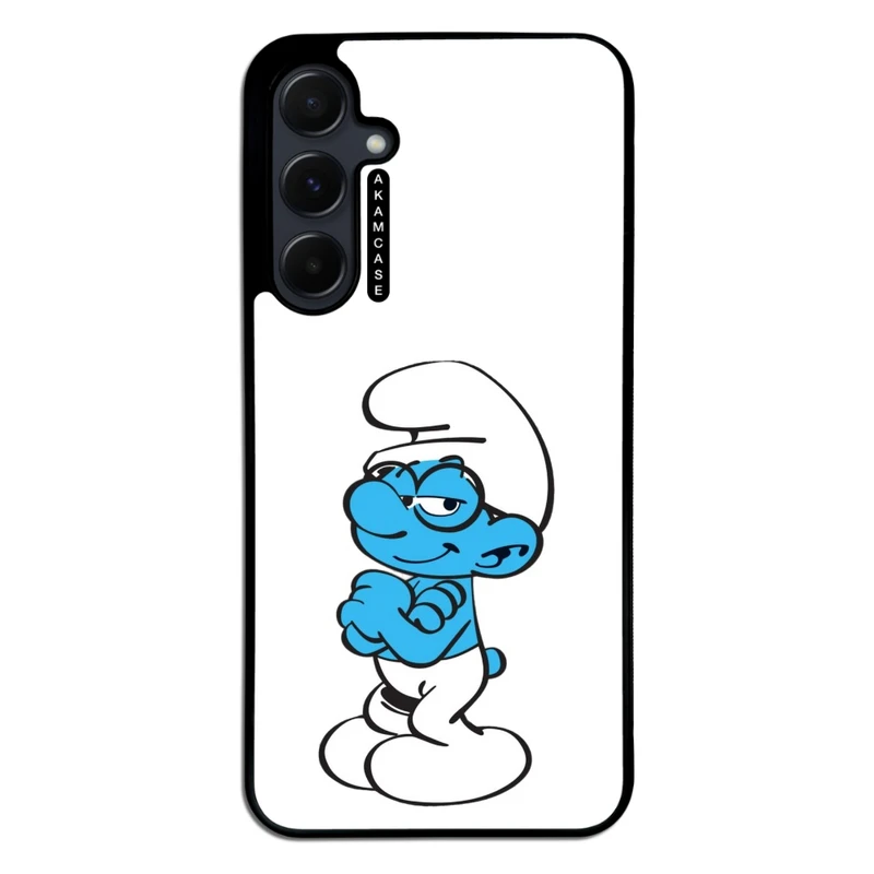 کاور آکام مدل AMC-WSGA55-SMURFS-26 مناسب برای گوشی موبایل سامسونگ Galaxy A55