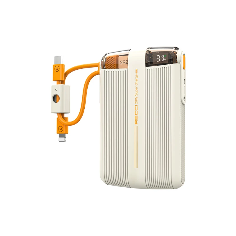 پاوربانک رسی مدل RPB-P13 20W ظرفیت 10000 میلی آمپر ساعت 