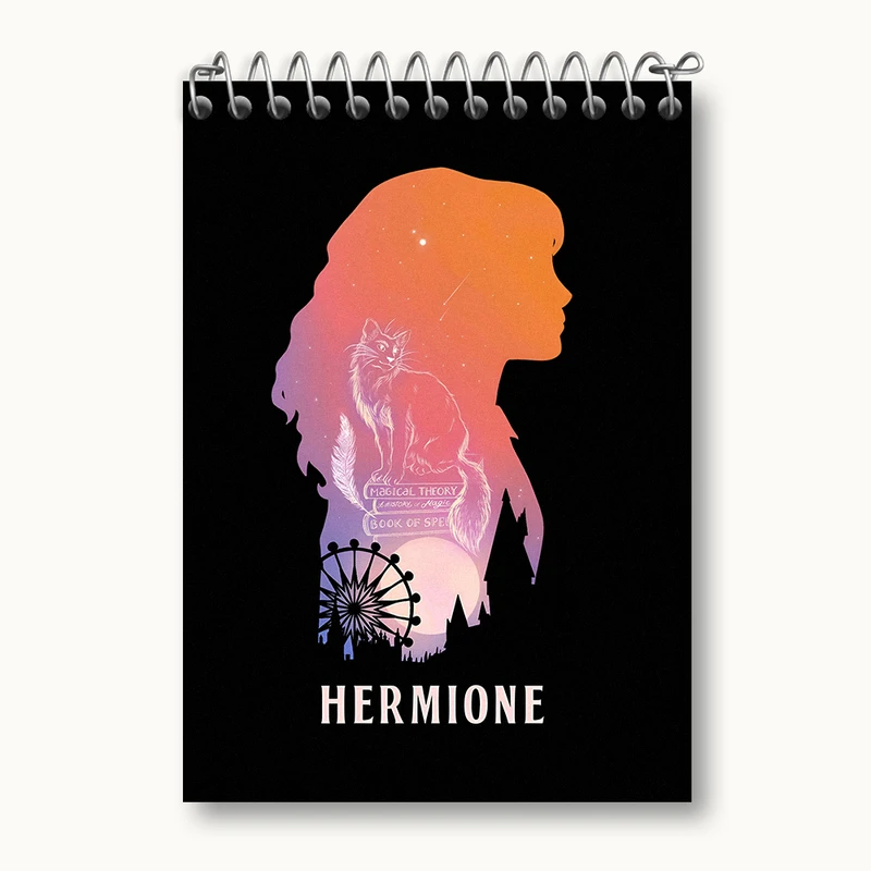 دفتر یادداشت 50 برگ خندالو طرح هرماینی هری پاتر (Harry Potter) کد N5009