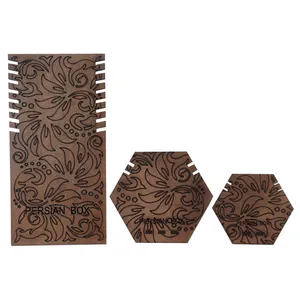 استند جواهرات پرشین باکس مدل حکاکی شده بسته 3 عددی