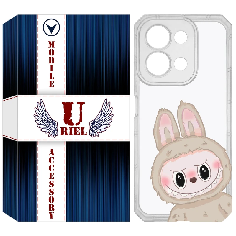کاور یوریل مدل Clear کد 119 طرح لبوبو Labubu مناسب برای گوشی موبایل شیائومی Redmi 15C 4G