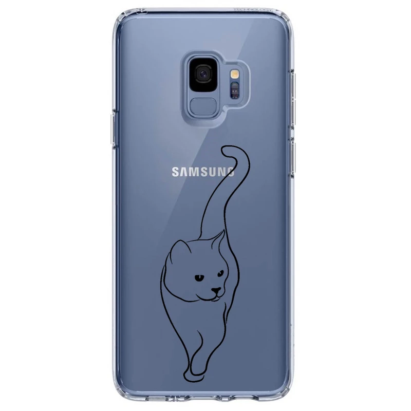 کاور مگافون طرح گربه مدل C60-B مناسب برای گوشی موبایل سامسونگ Galaxy S9