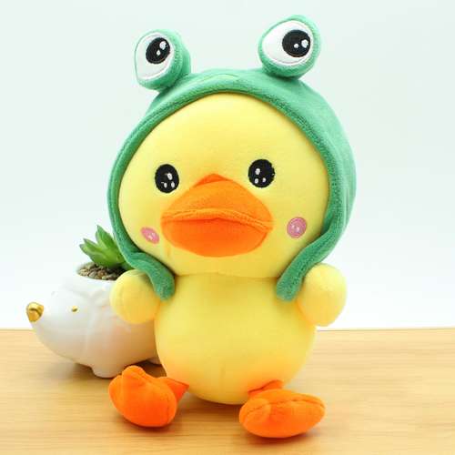 عروسک مدل اردک هودی قورباغه کد I23V ارتفاع 60 سانتی‌متر