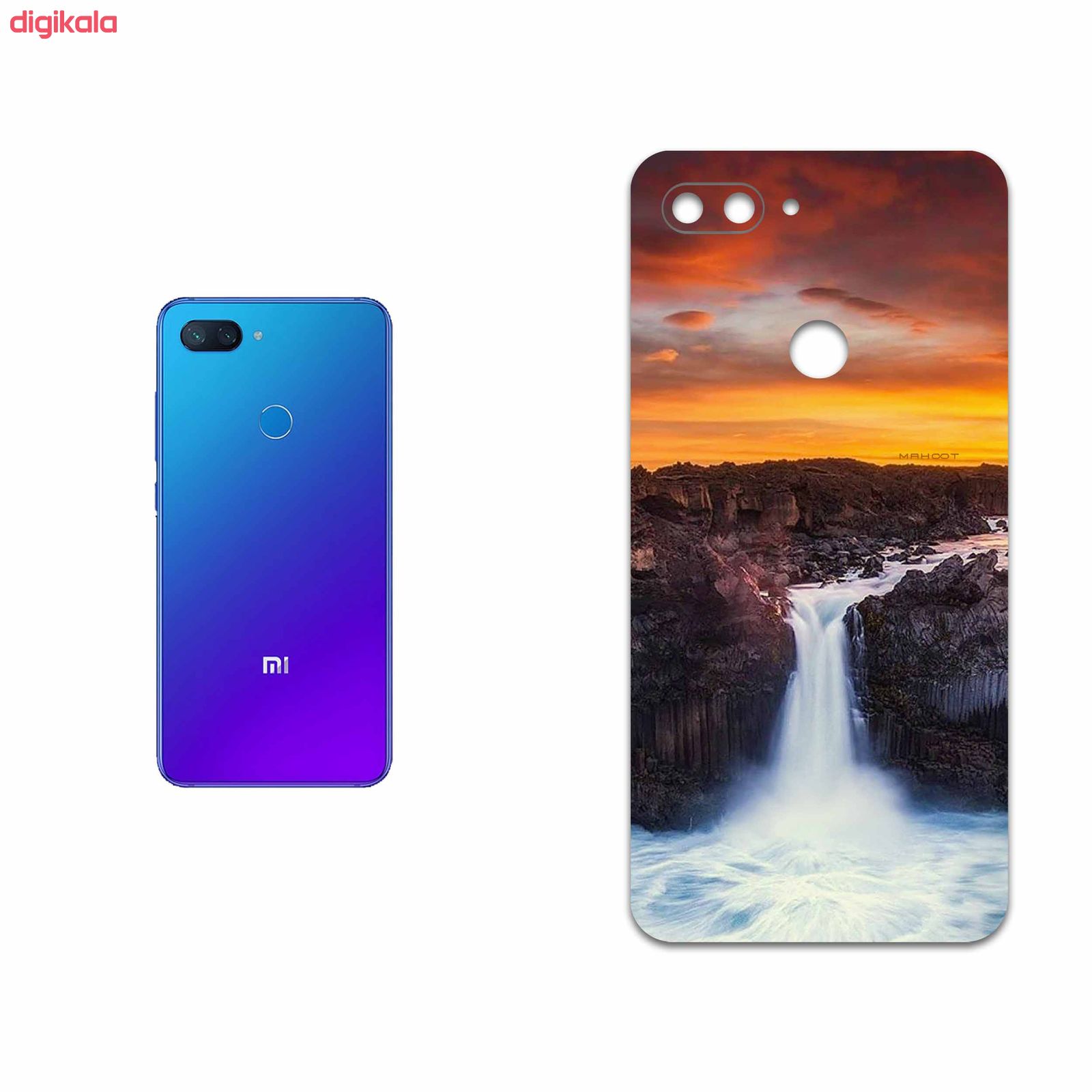 برچسب پوششی ماهوت مدل Waterfall مناسب برای گوشی موبایل شیائومی Mi 8 Lite main 1 1