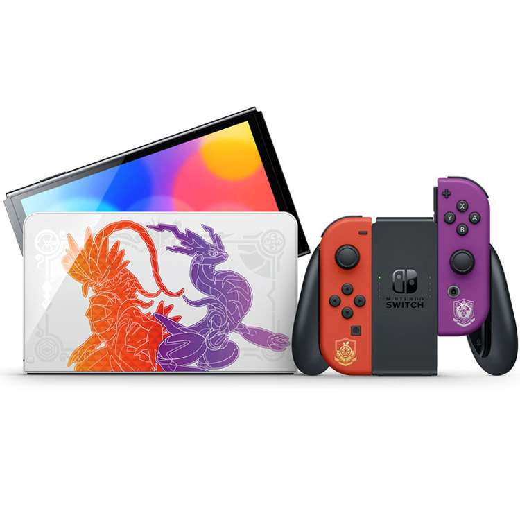 کنسول بازی هیبریدی نینتندو مدل Switch - OLED Pokémon Scarlet and Violet Edition ظرفیت 64 گیگابایت