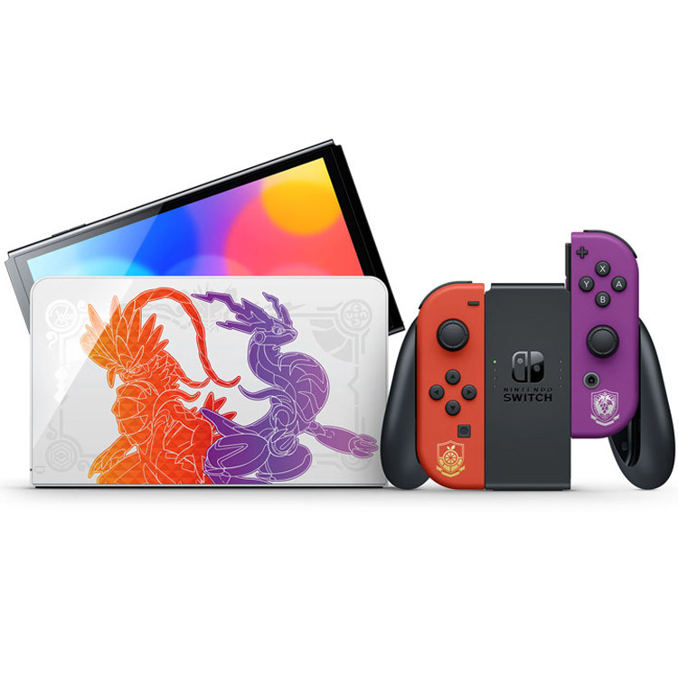 کنسول بازی هیبریدی نینتندو مدل Switch - OLED Pokémon Scarlet and Violet Edition ظرفیت 64 گیگابایت